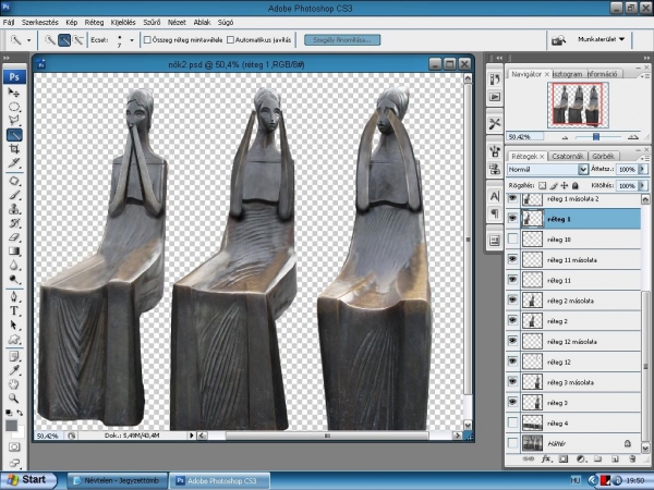 Creation of Does not speak.......: Step 3